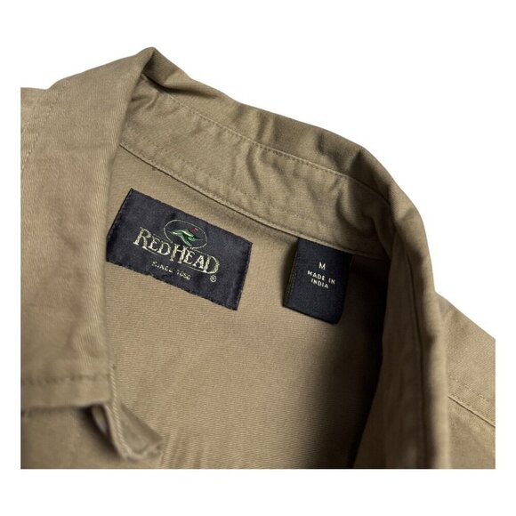 RedHead Olive and Orange Casual Button Down Shirt - Picture 5 of 6